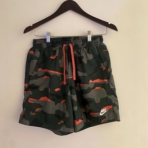Nike Green and Orange (Swishy) Shorts